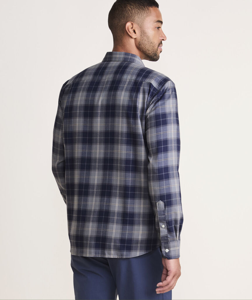 On-The-Go Brushed Twill Plaid Shirt