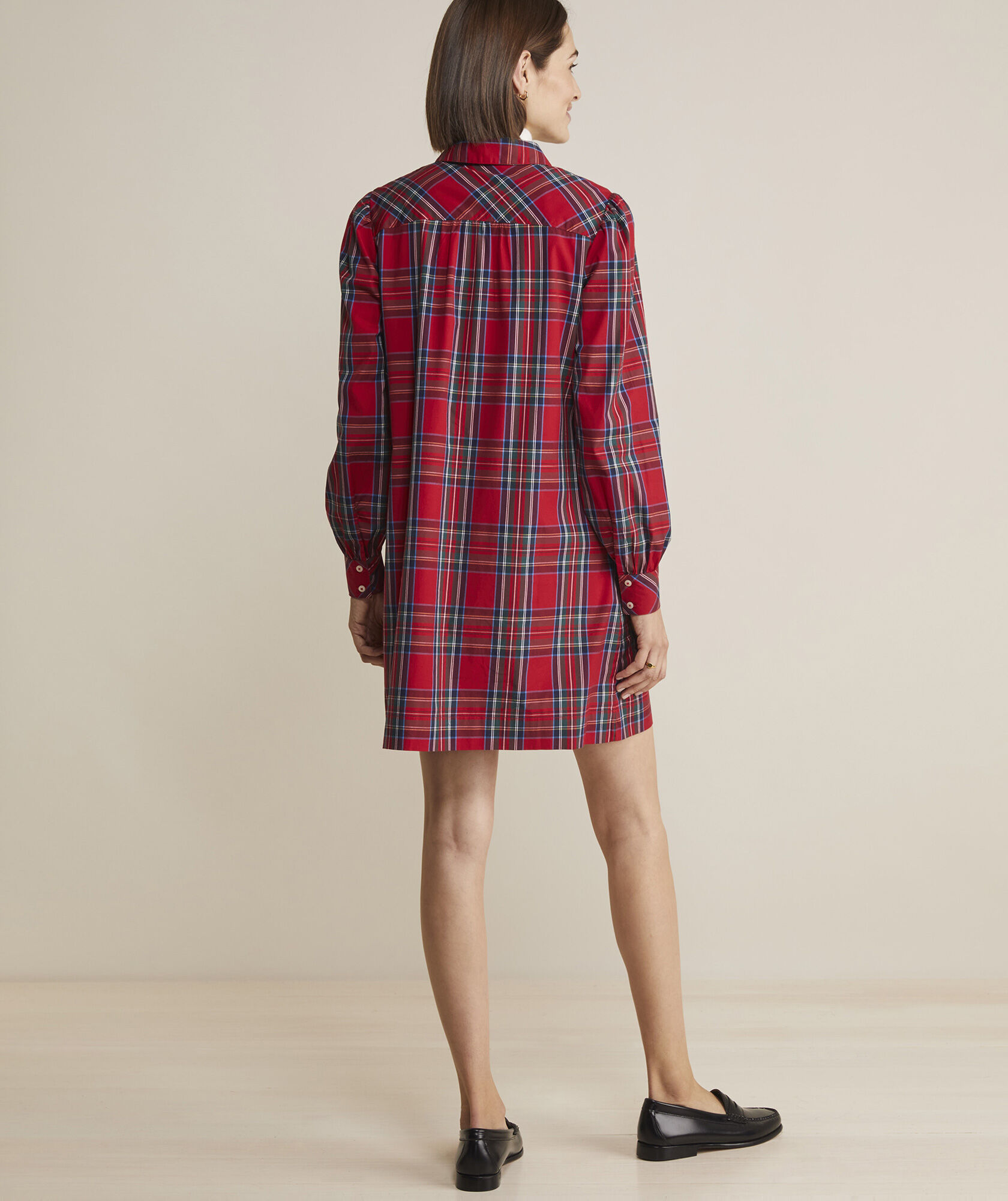 Missguided Square Check Shirt Dress White, $50 | Missguided | Lookastic