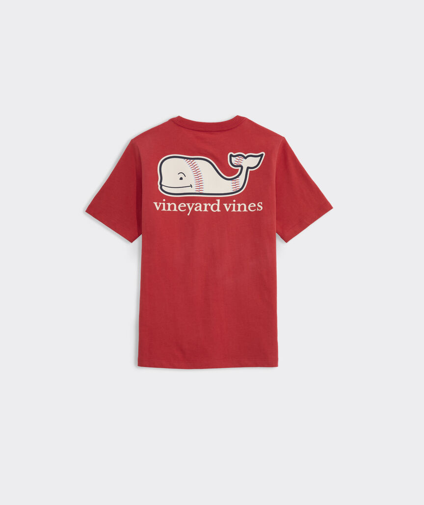 Boys' Baseball Whale Short-Sleeve Pocket Tee