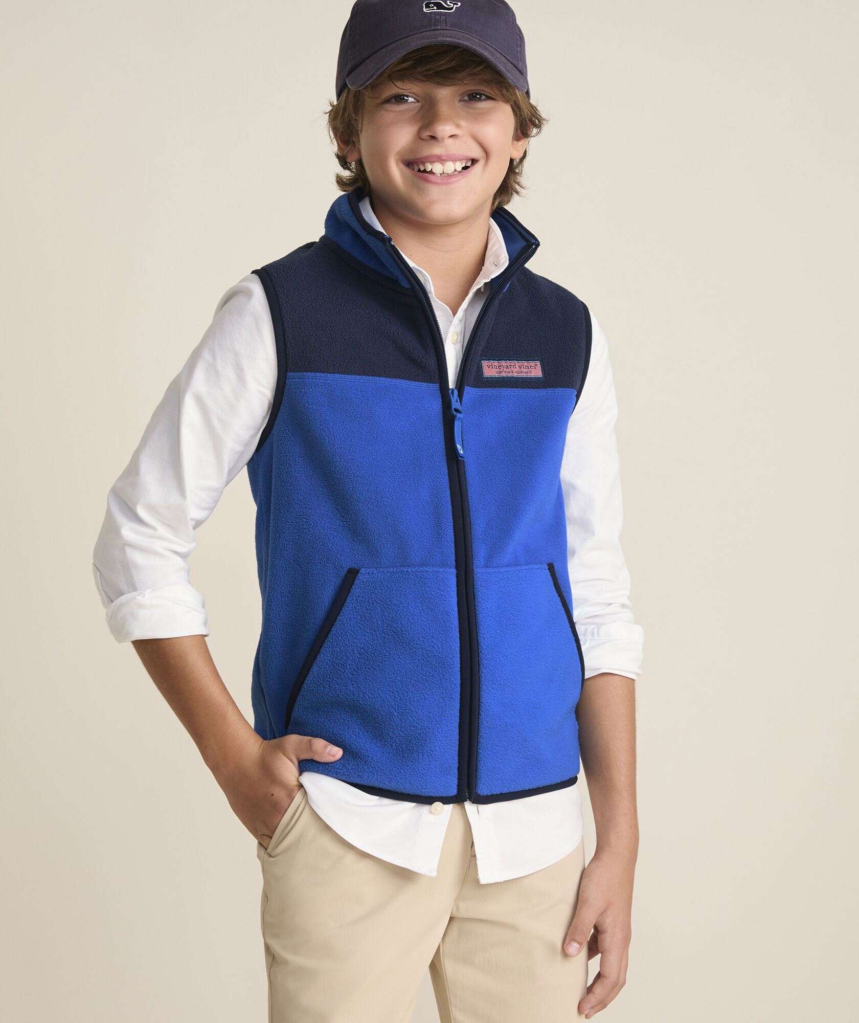 Boys' Harbor Fleece Full-Zip Vest
