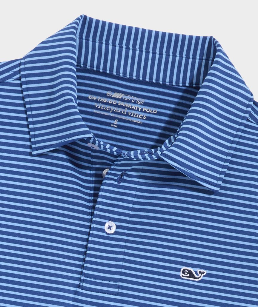 Boys' Bradley Stripe Sankaty Polo