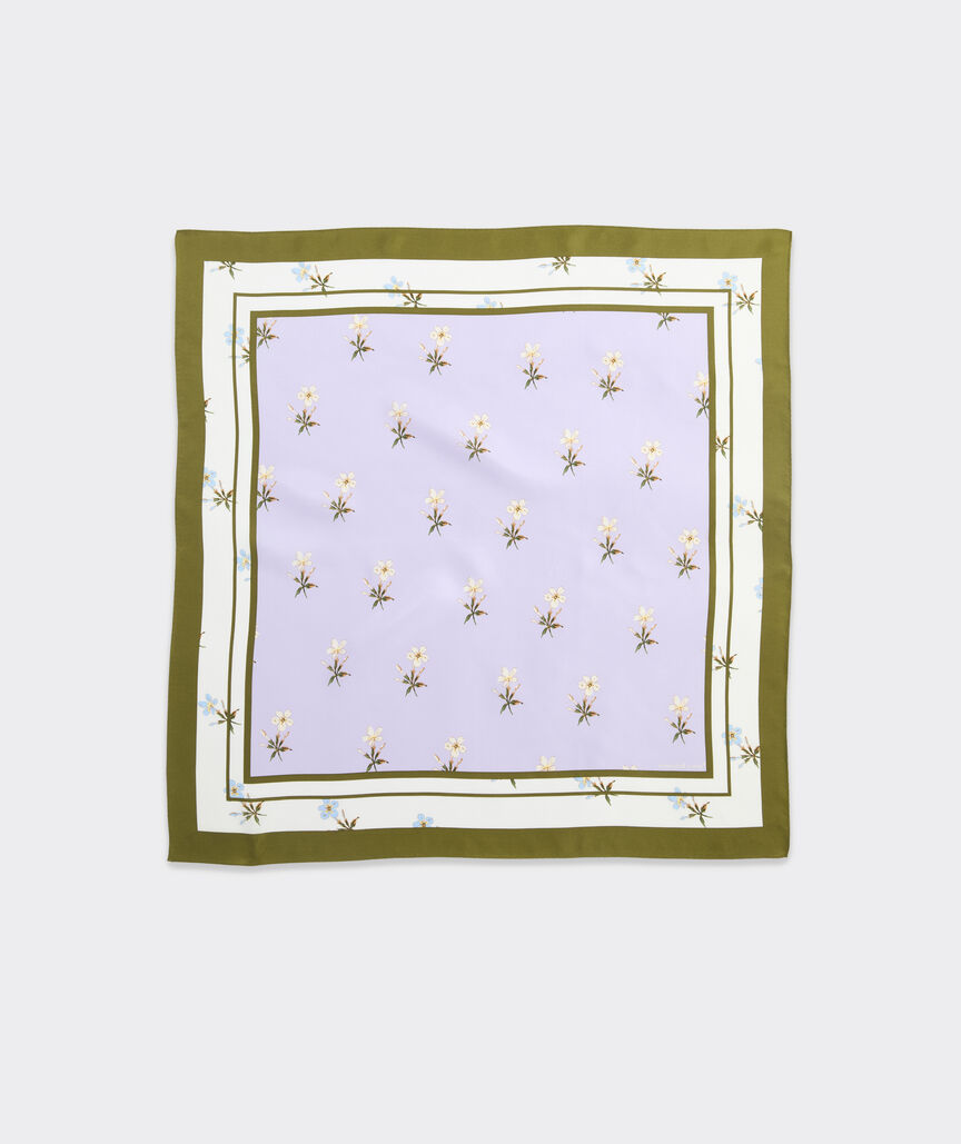 Audrey Floral Silk Bandana