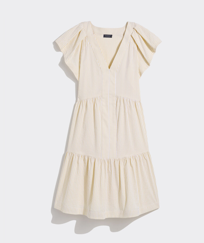 Harbor Tiered Ruffle-Sleeve Dress