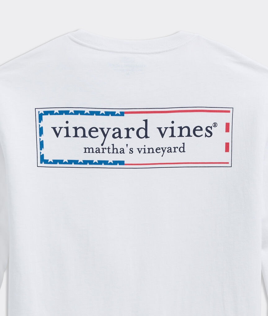 Long-Sleeve Vineyard Vines Logo Graphic Pocket T-Shirt