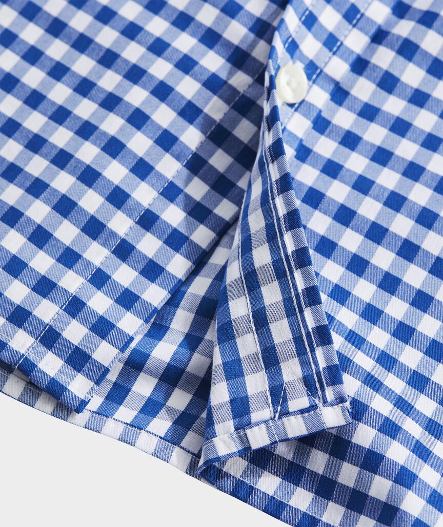 Boys' On-The-Go brrrº Short-Sleeve Gingham Shirt