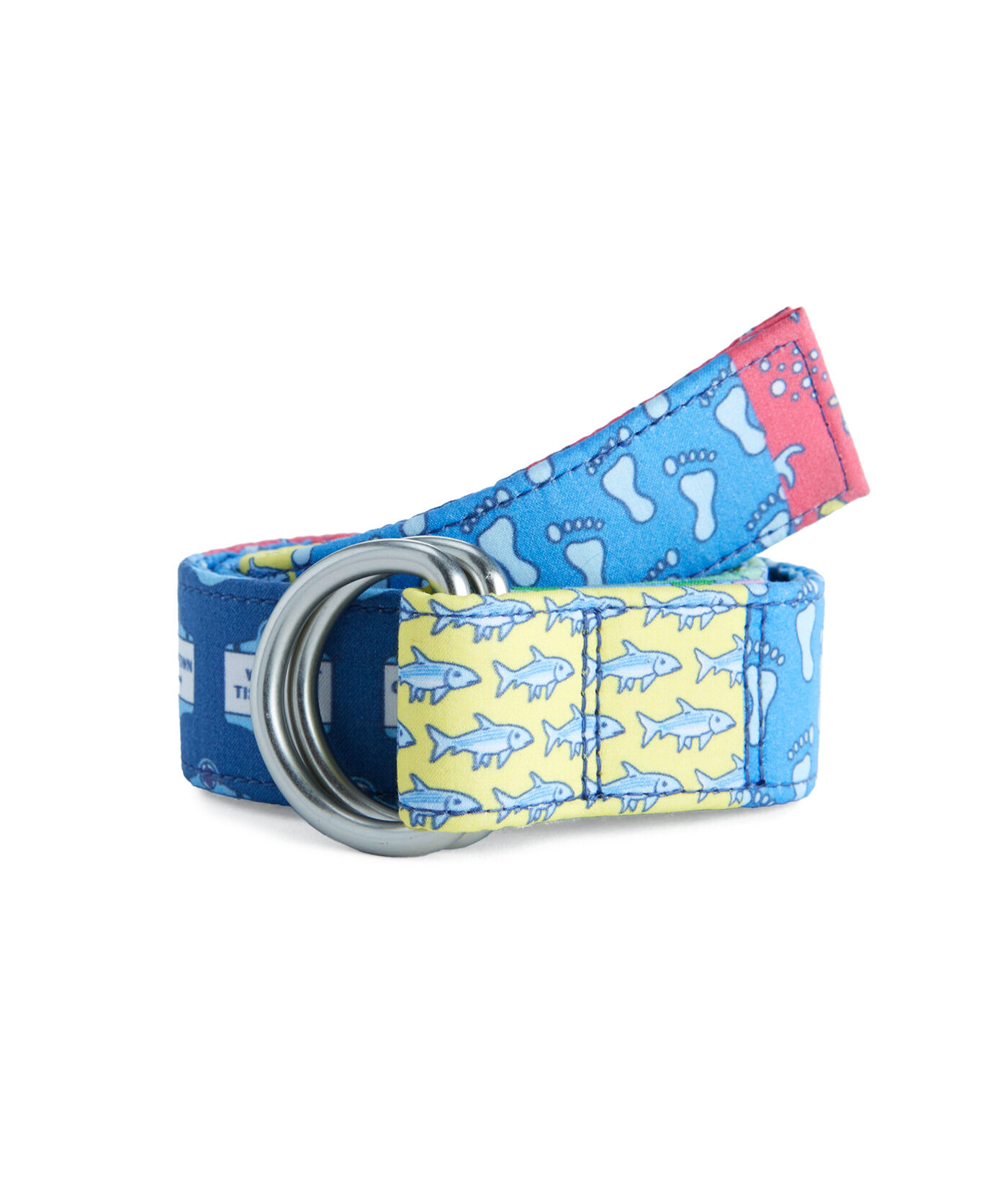 Shop Boys Patchwork D-Ring Belt at vineyard vines