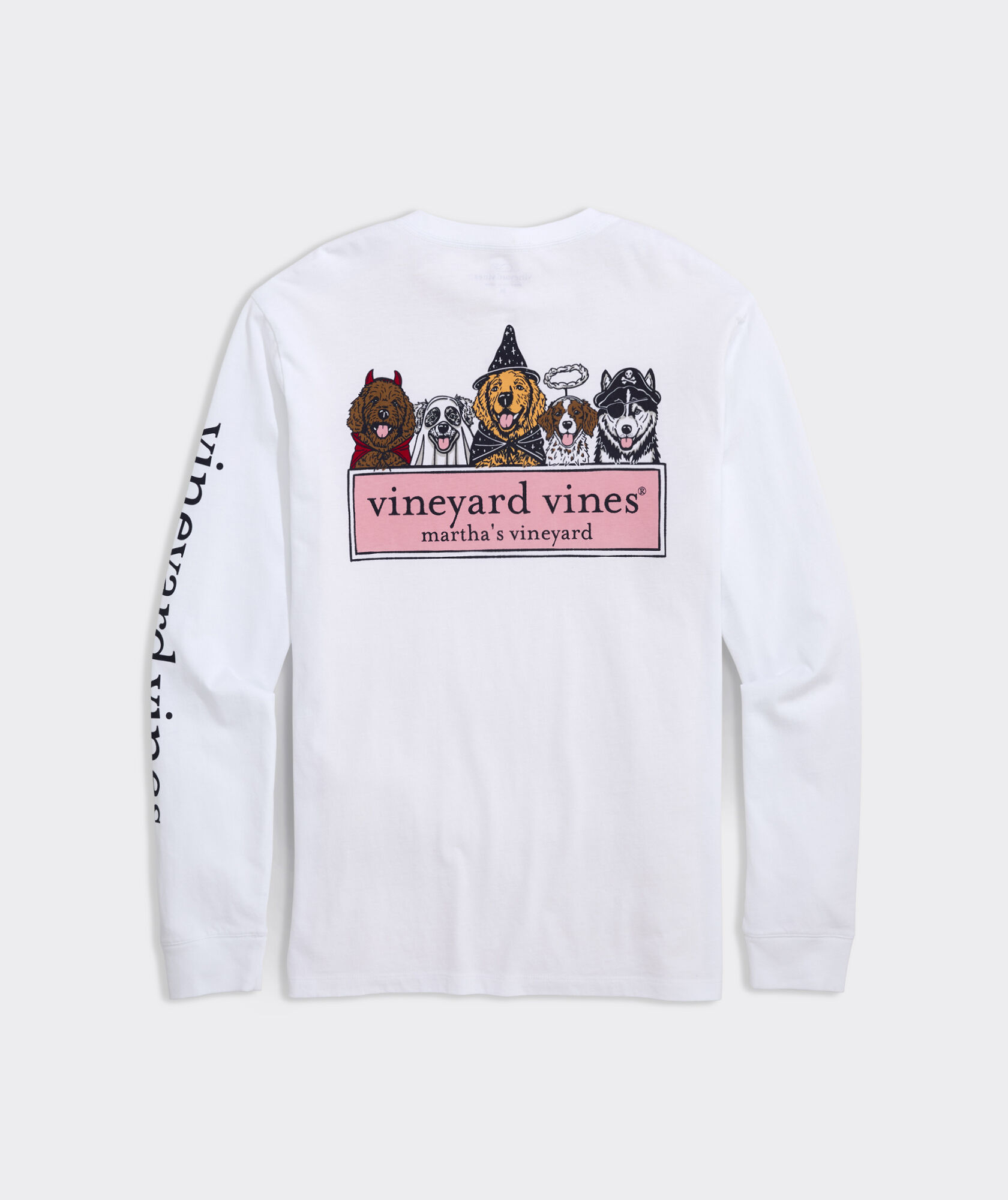 Halloween Pups Logo Box Long-Sleeve Tee