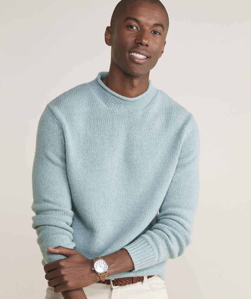 Shop Solid Roll-Neck Sweater at vineyard vines