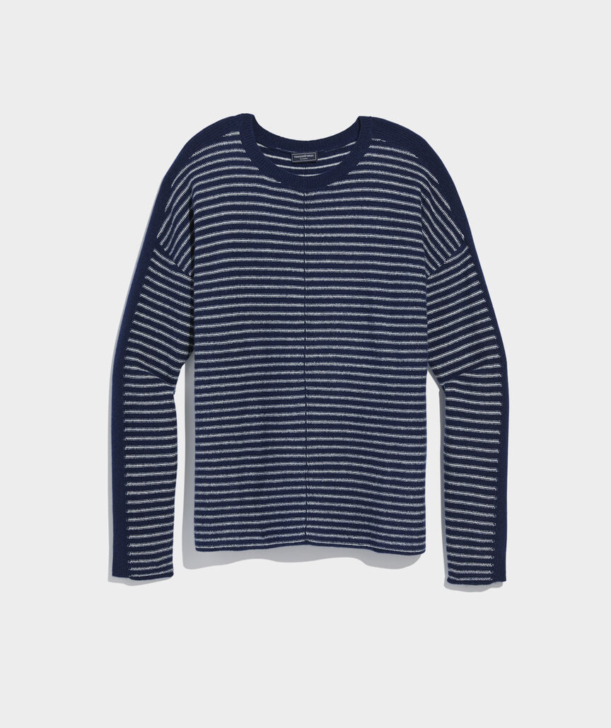 Seaspun Cashmere Striped Crewneck Sweater