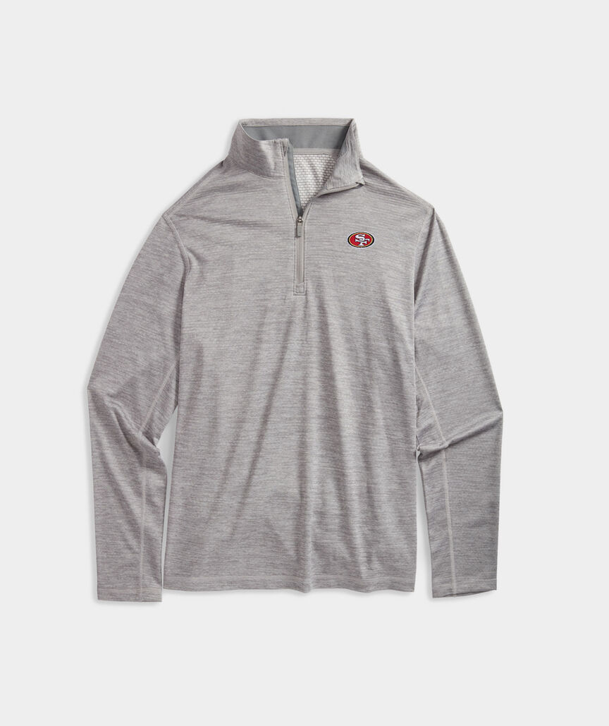 Shop Mens Sankaty Quarter-Zip - San Francisco 49ers at vineyard vines