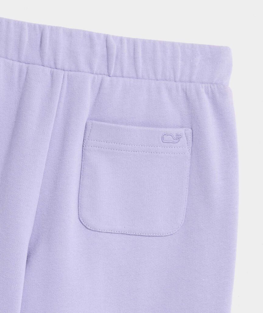 Girls' French Terry Wide Leg Sweatpants