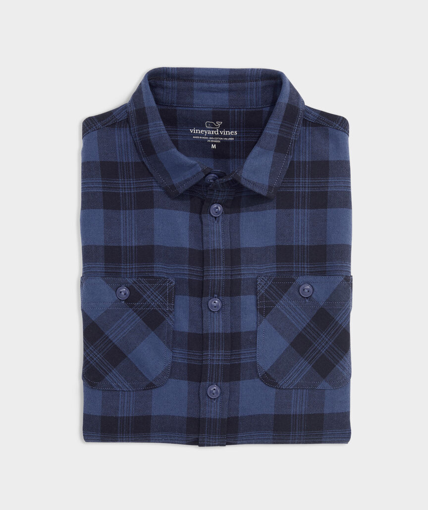 Boys' Island Twill Patch Pocket Shirt