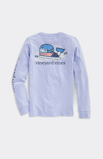 Vineyard Vines Boys The Whale Shirt Sz M 12 14 Blue Short Sleeve Hawaiian  Island