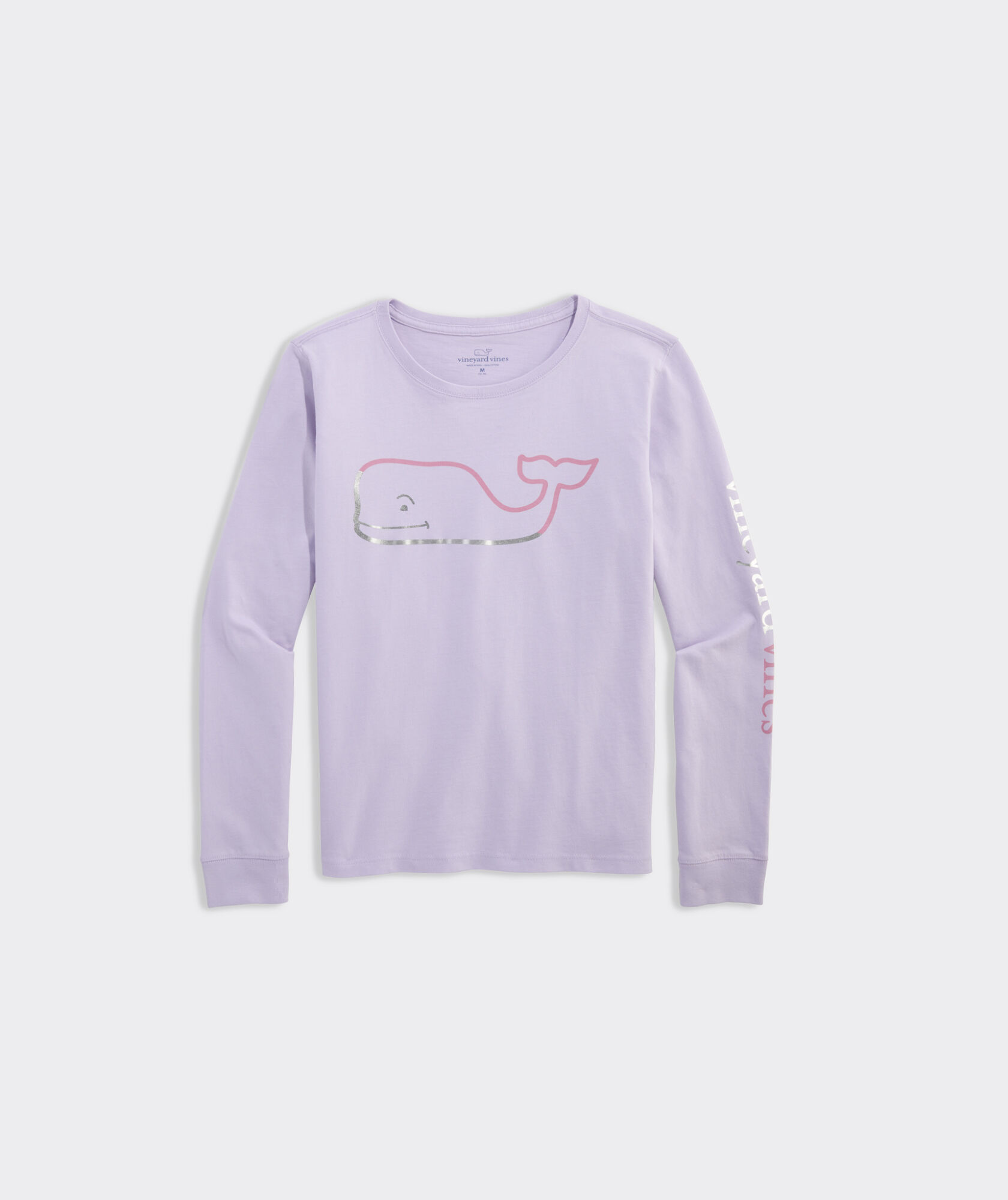 Girls' Foil Burgee Whale Long-Sleeve Tee