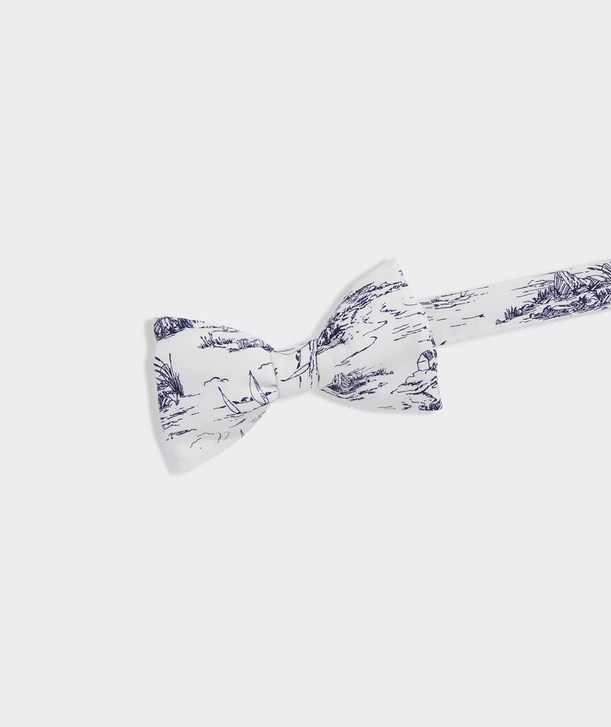 Ocean View Toile Bow Tie