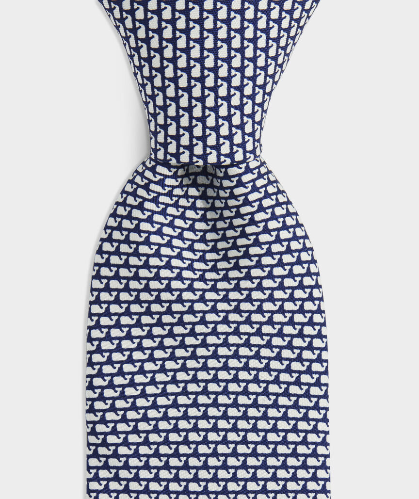 Boys' Micro Whales Silk Tie