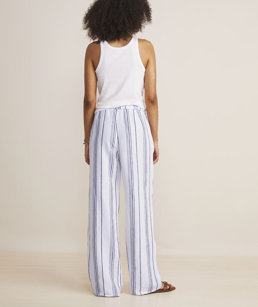 Tie-Waist Linen Pants