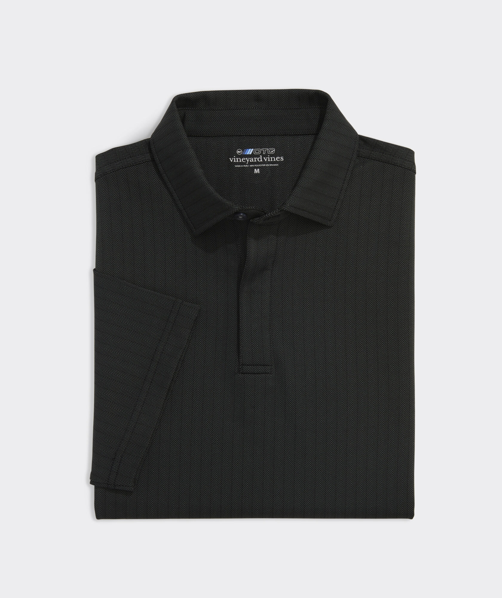 On-The-Go Herringbone Jacquard Polo