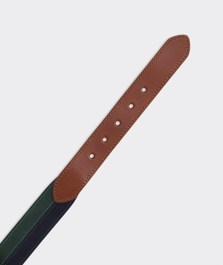 Colorblock Suede Club Belt