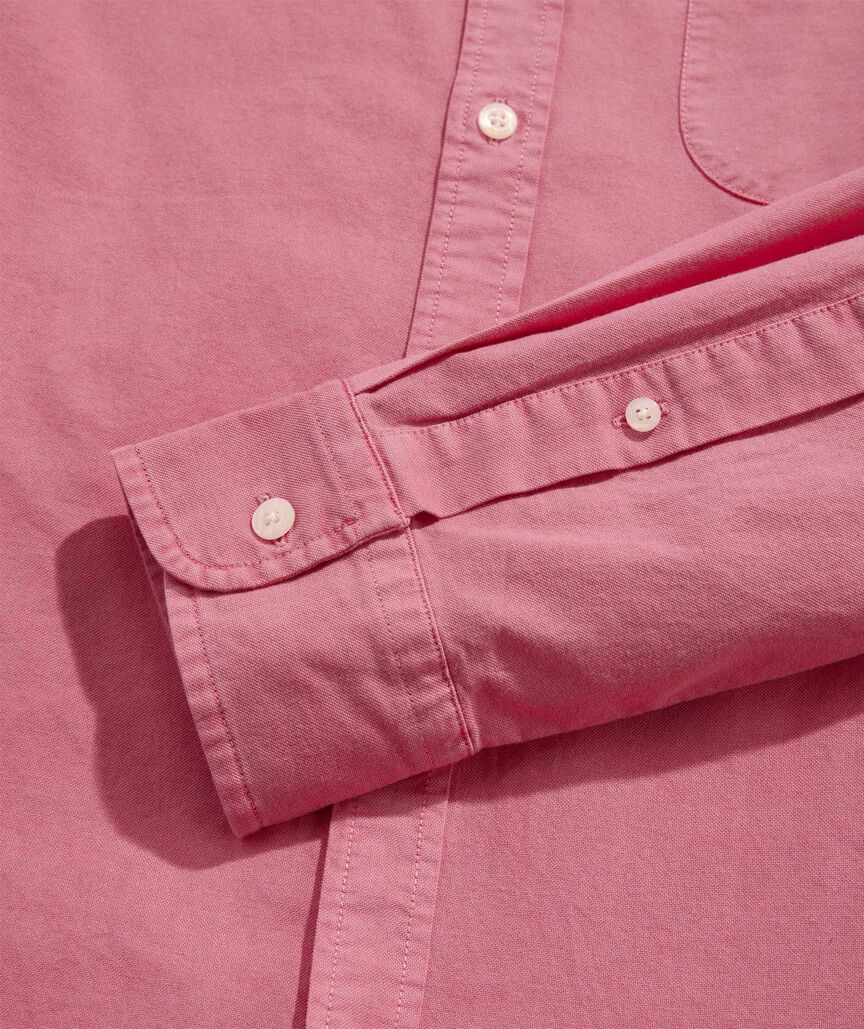 Garment-Dyed Oxford Solid Shirt