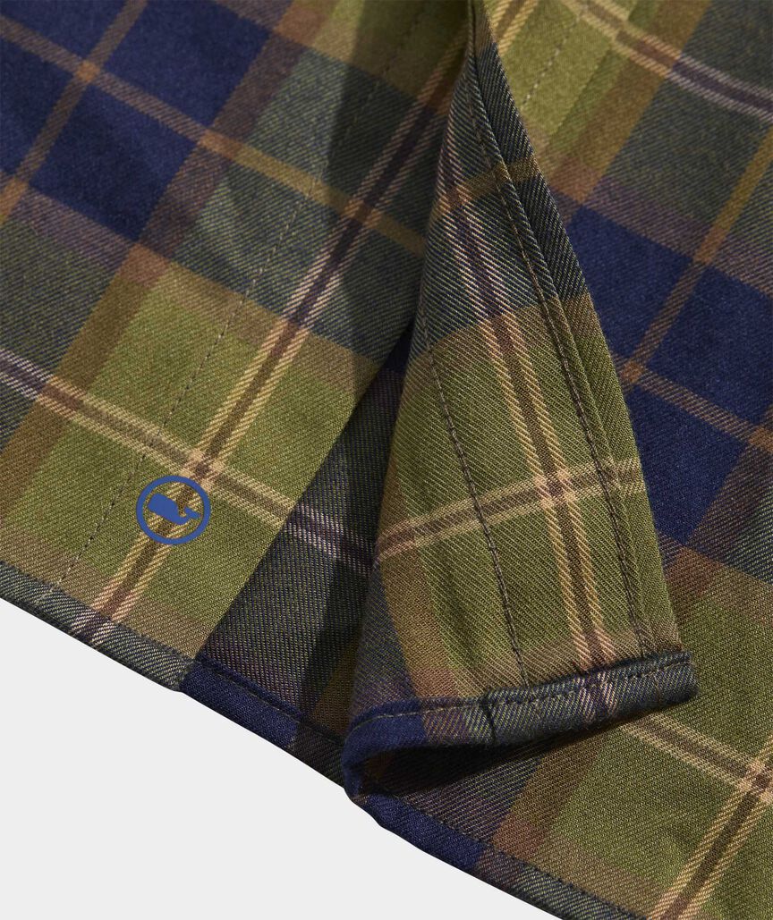 On-The-Go Brushed Twill Plaid Shirt