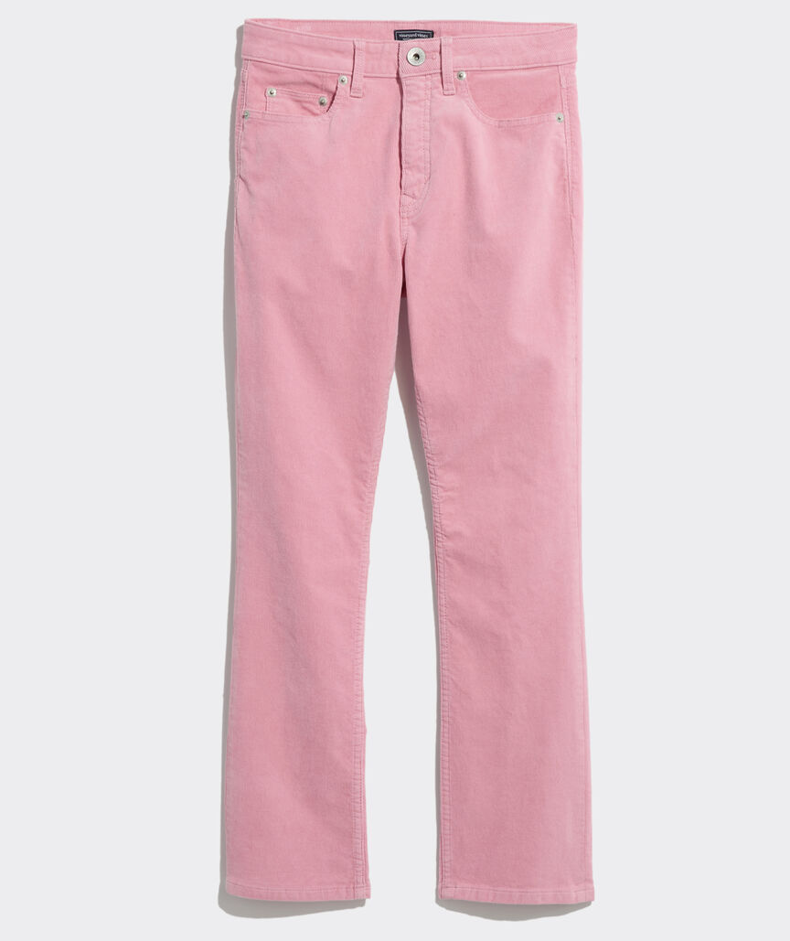 Kick Flare Mid-Rise Corduroy Pants