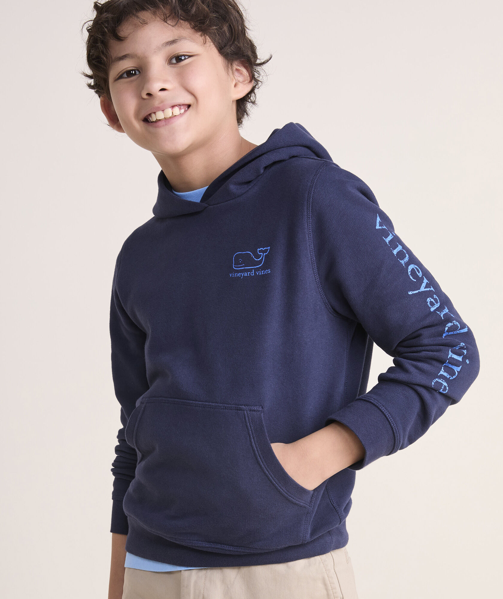 Boys' Vintage Whale Pullover Hoodie