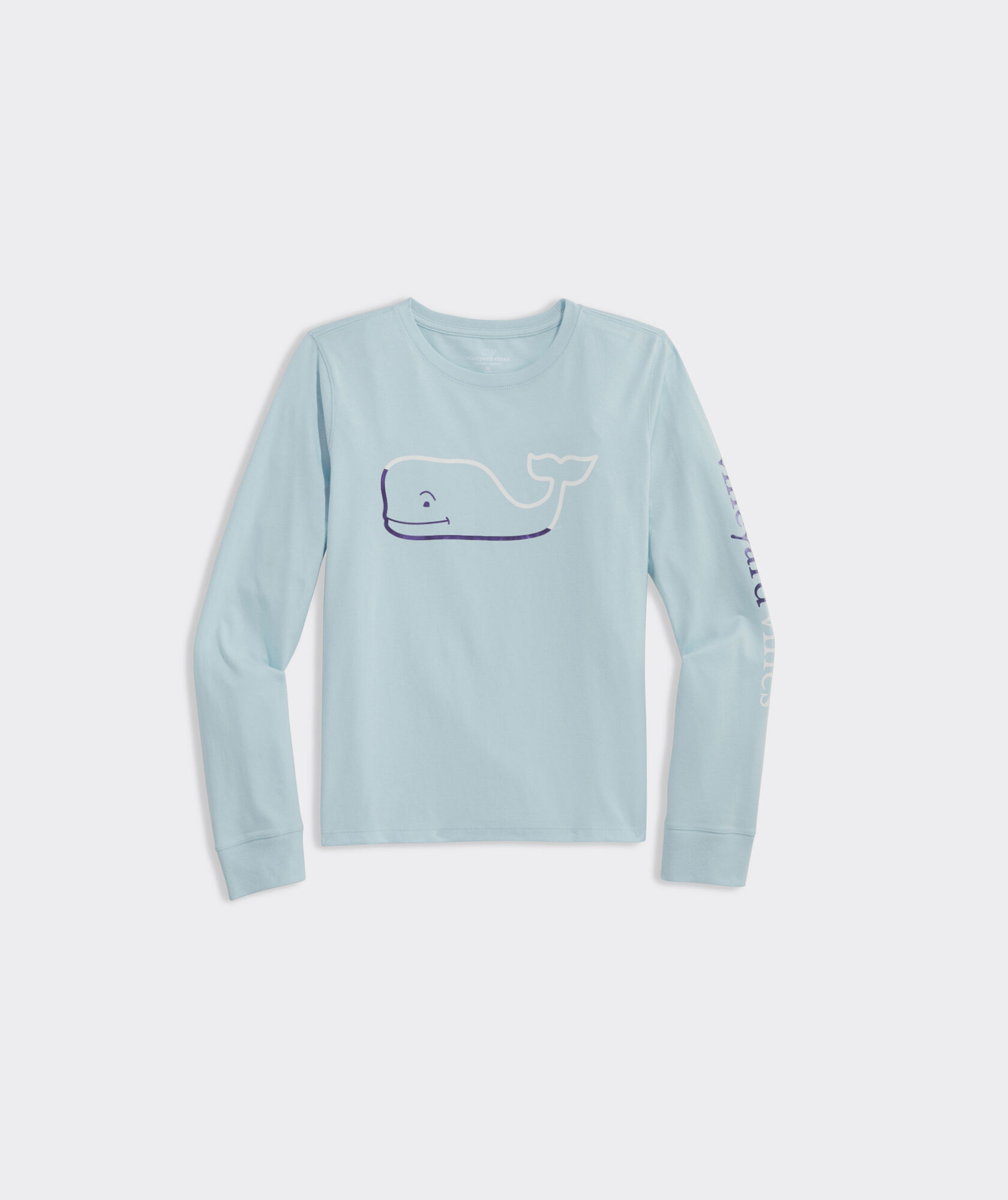 Girls' Foil Burgee Whale Long-Sleeve Tee