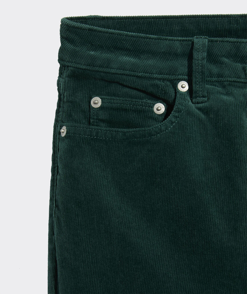 Kick Flare Mid-Rise Corduroy Pants