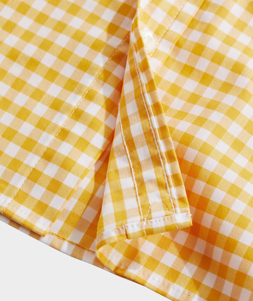 Boys' On-The-Go brrrº Short-Sleeve Gingham Shirt