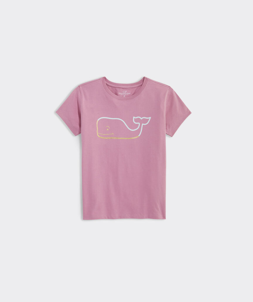 Girls' Foil Burgee Whale Short-Sleeve Tee