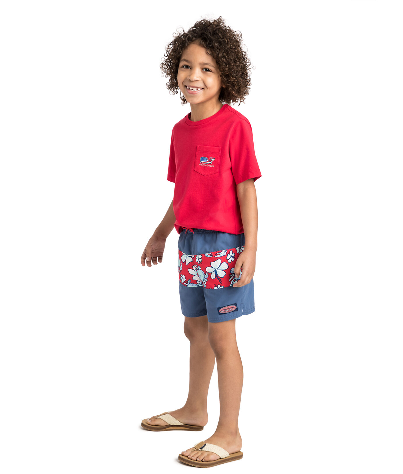 Vineyard vines boys swim top