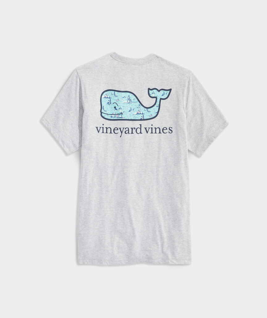 Shop Coral Whale Fill Short-Sleeve Pocket Tee at vineyard vines
