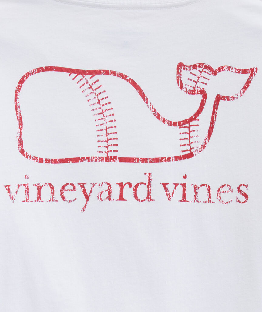 NWT Vineyard Vines Boston Red Sox Tea party Whale Boys T Shirt Baseball MLB  SZ 5