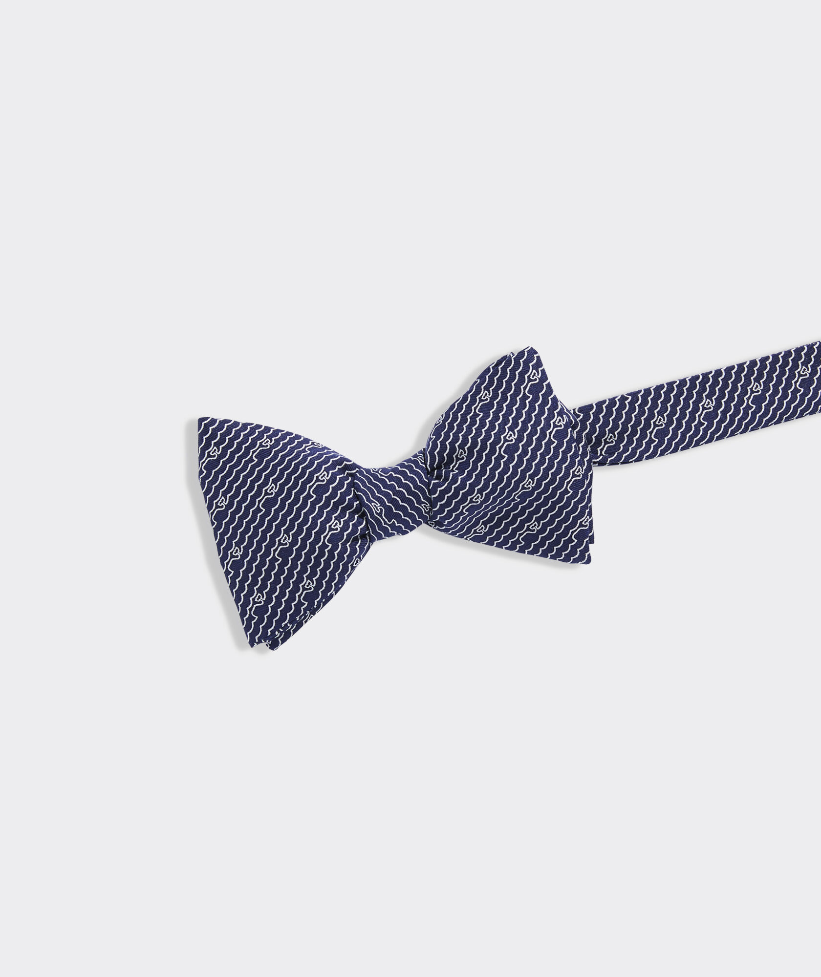 Whale Wave Silk Bow Tie