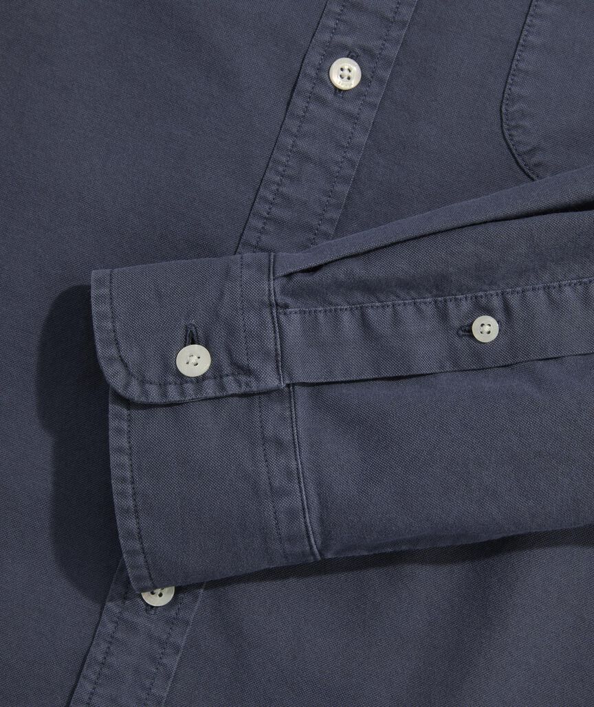 Garment-Dyed Oxford Solid Shirt