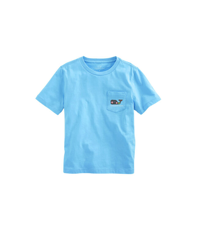 OUTLET Kids' Video Game Whale Short-Sleeve Pocket Tee