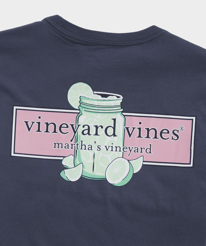 vineyard vines Women's Margarita Logo Box Short-Sleeve Pocket Tee