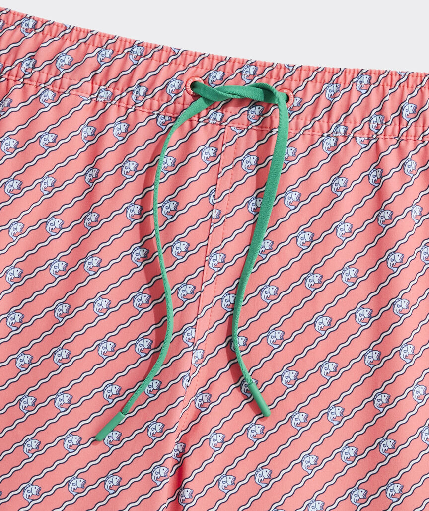 7 Inch Printed Chappy Swim Trunks