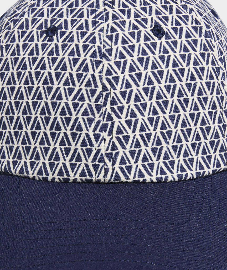 V-Print Monogram Baseball Hat