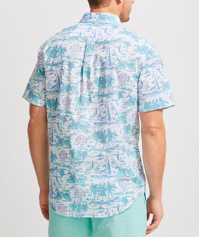 Shop Slim Fit Ocean Terrace Murray Short-Sleeve Button-Down Shirt at ...