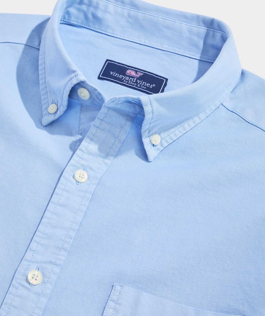 Garment-Dyed Oxford Solid Shirt