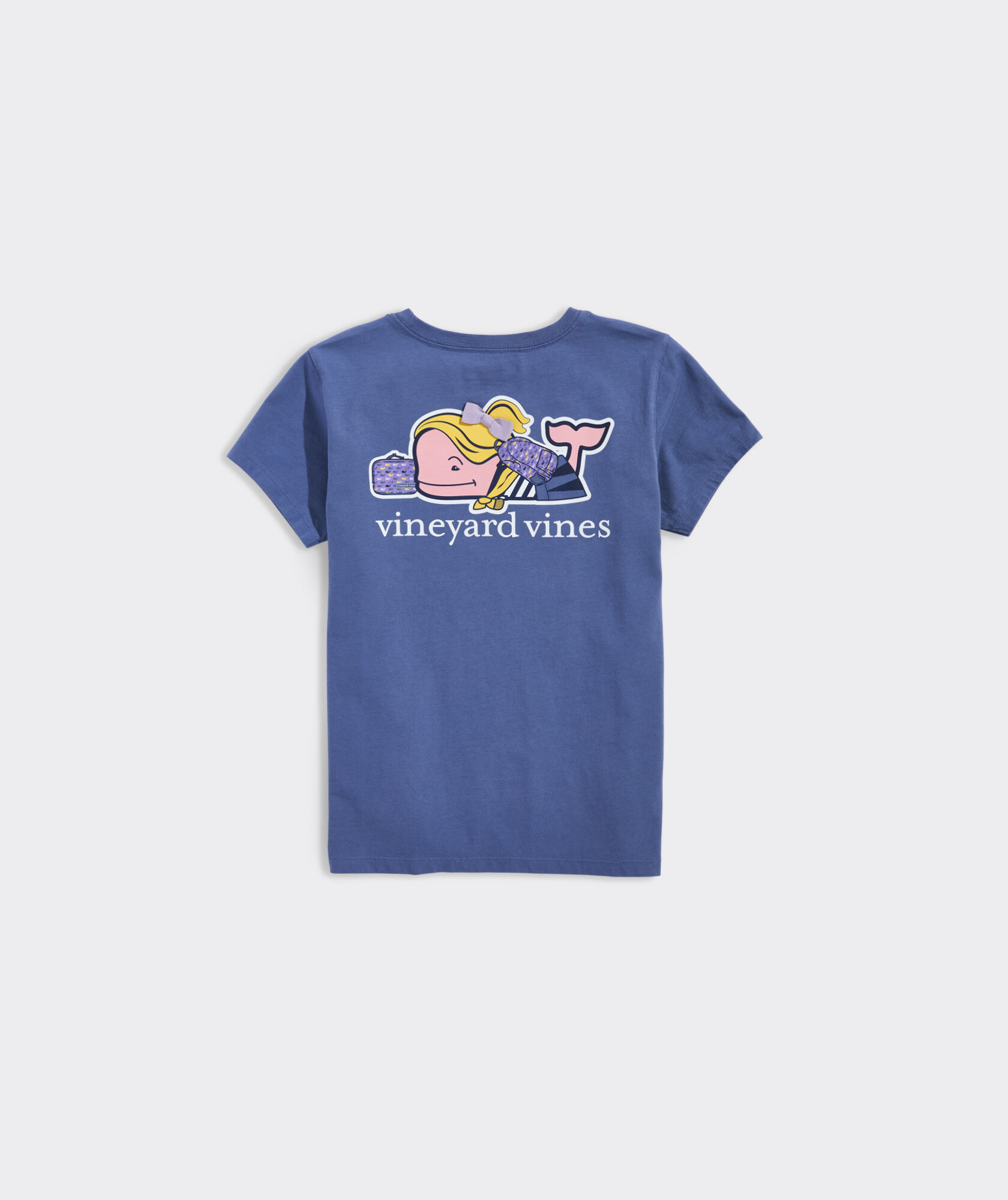Girls' First Day Of School Whale Short-Sleeve Pocket Tee