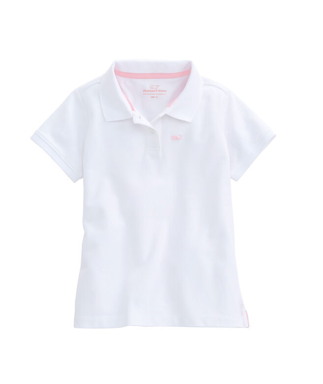 Girls Solid Polo