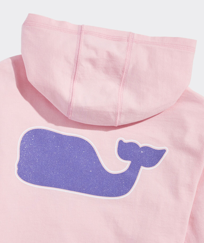 Girls' Glitter Graphic Hoodie Tee