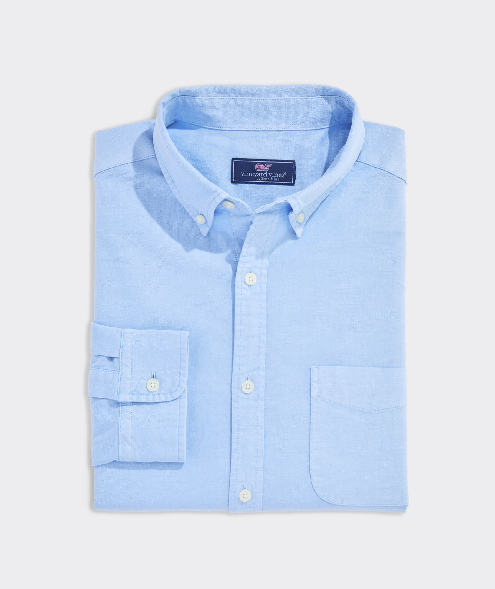 Garment-Dyed Oxford Solid Shirt