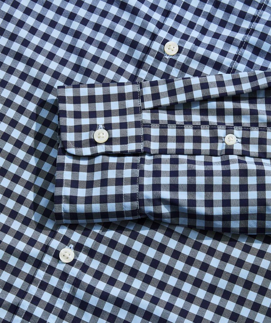 On-The-Go Nylon Gingham Shirt