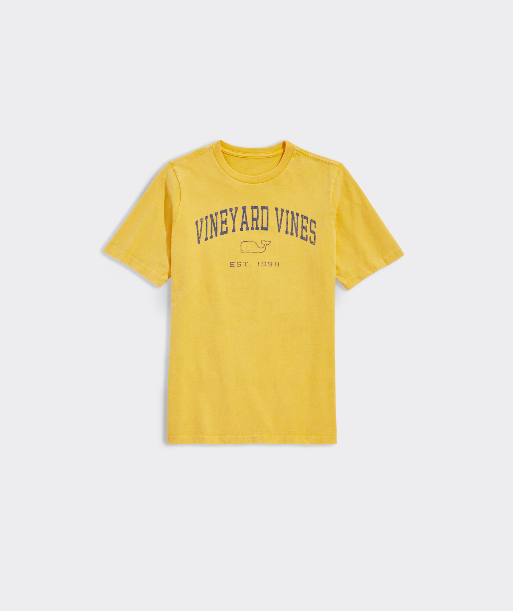 Boys' Vineyard Vines Heritage Logo Garment-Dyed Short-Sleeve Tee