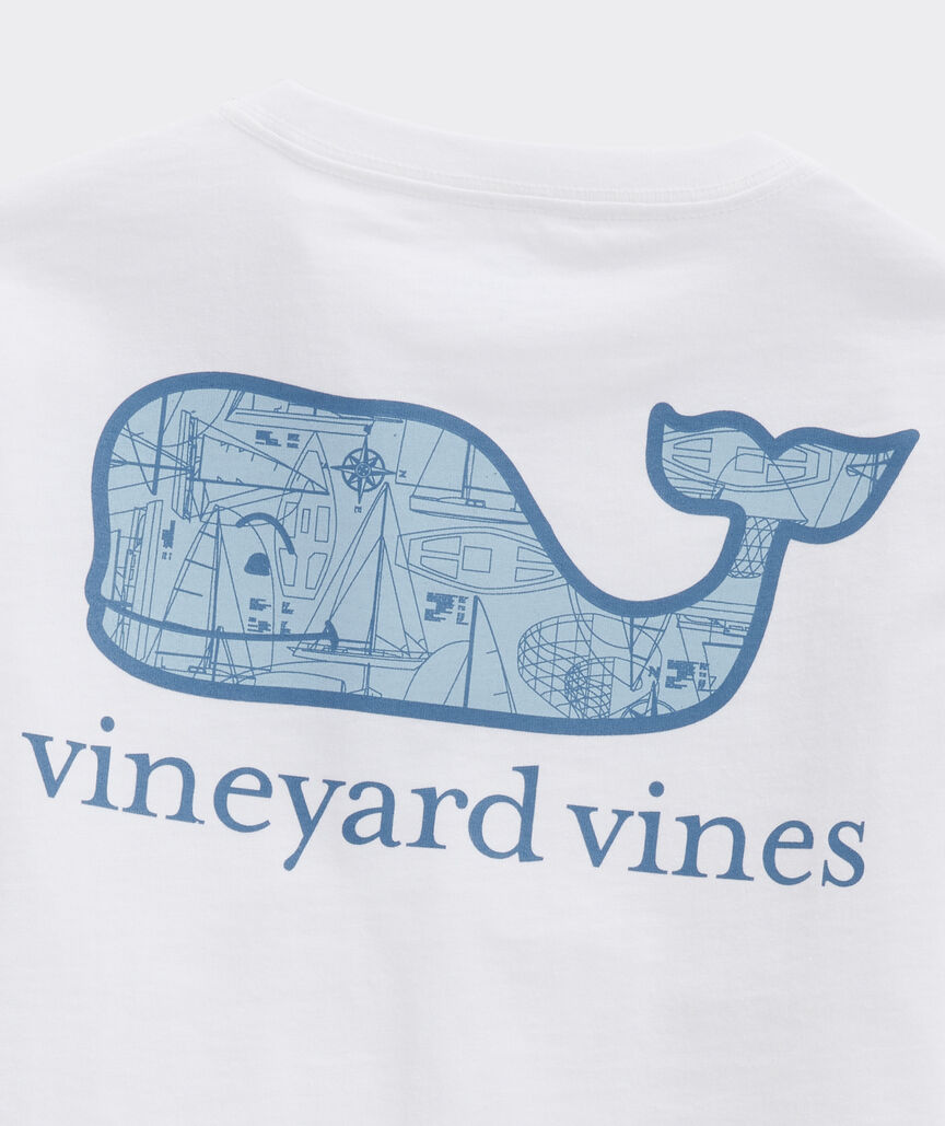 Vineyard Vines Boys' Baseball Whale Short-Sleeve Pocket T-Shirt