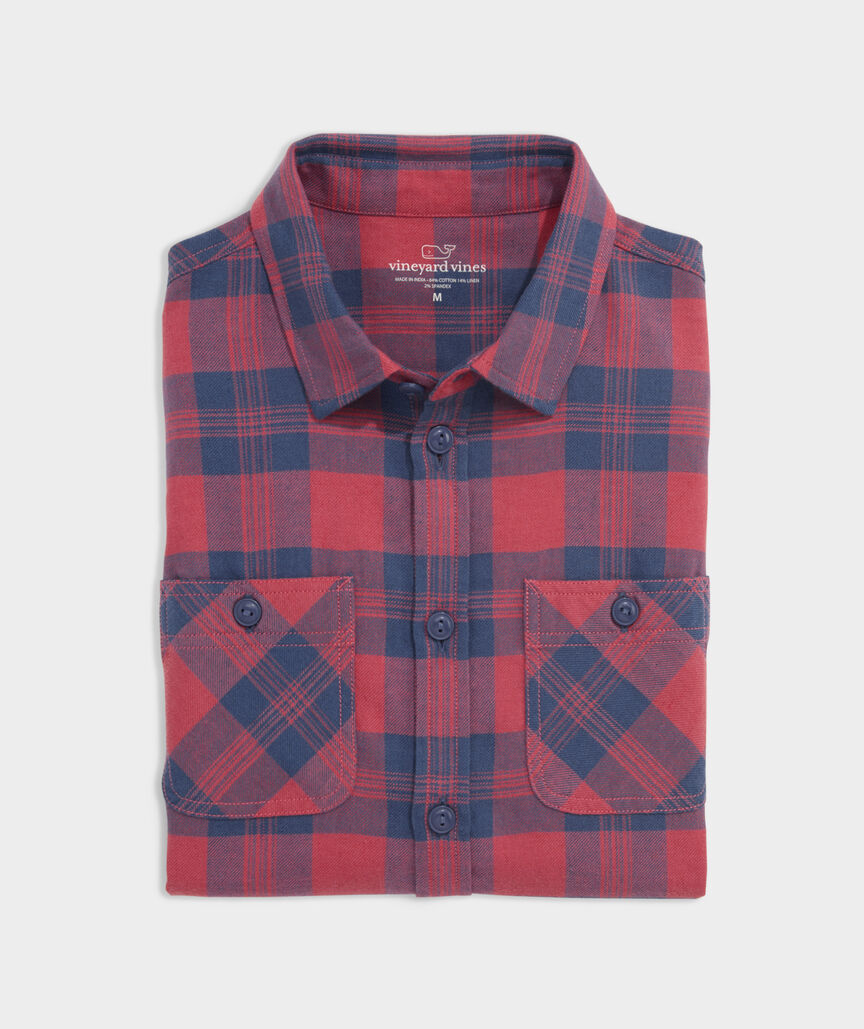 Boys' Island Twill Patch Pocket Shirt